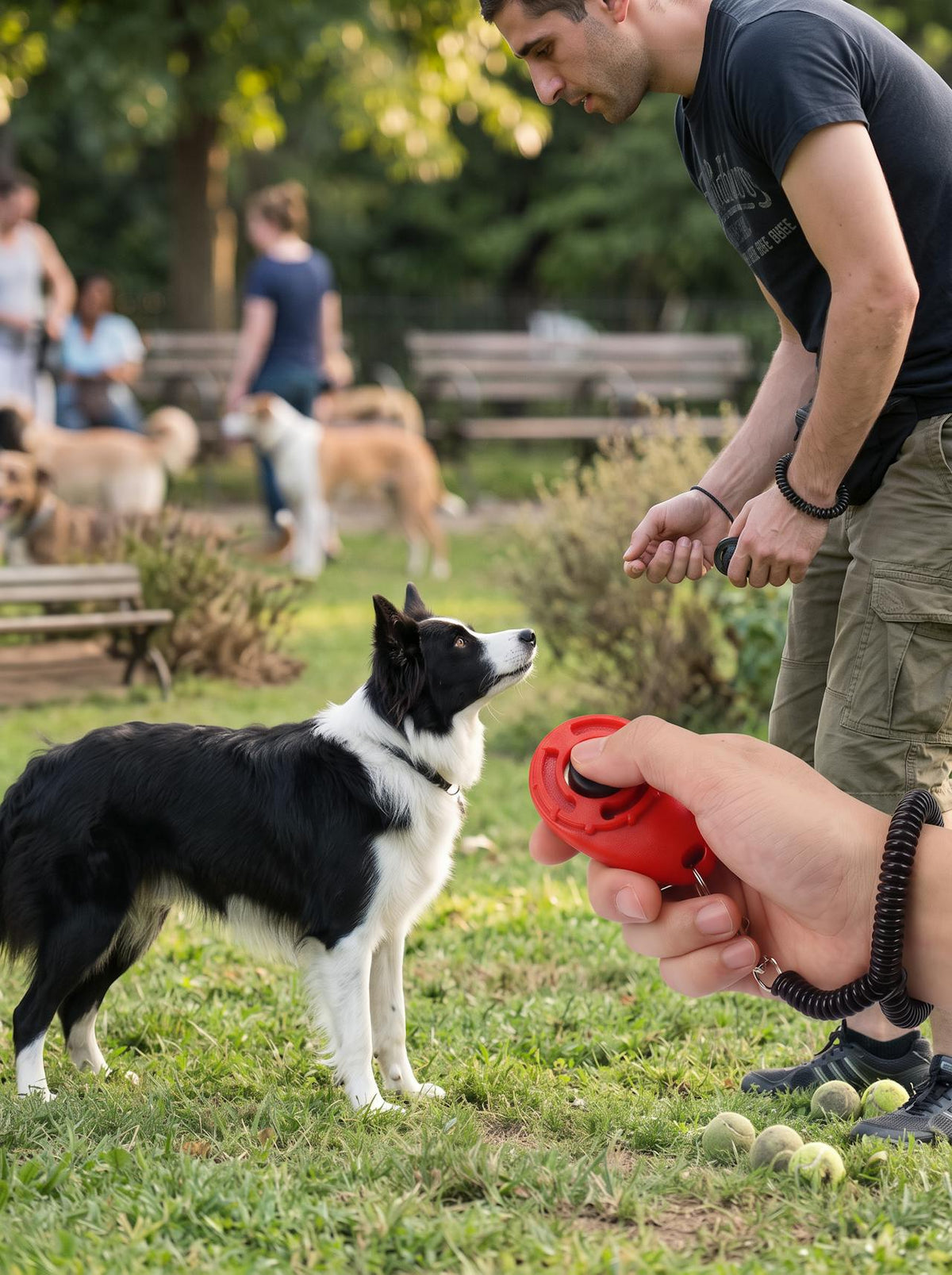 Dog Training Clicker with Wrist Strap lifestyle 2