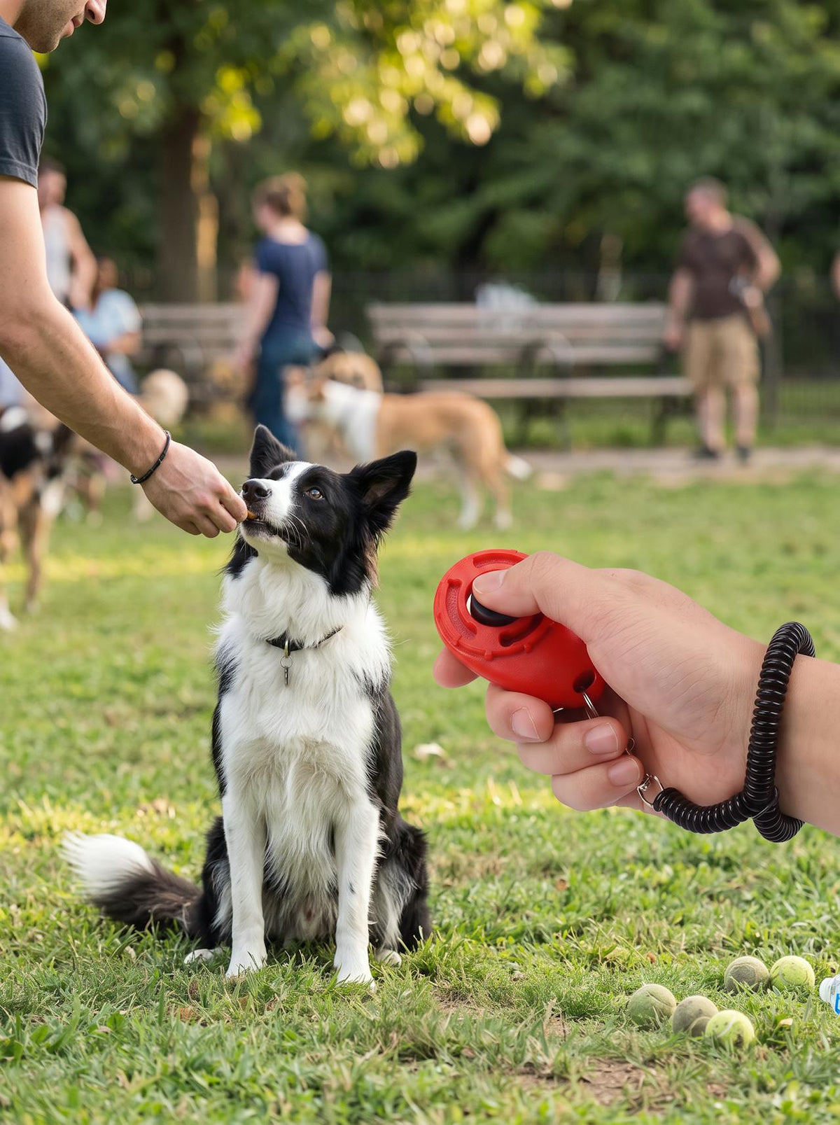 Dog Training Clicker with Wrist Strap lifestyle 3