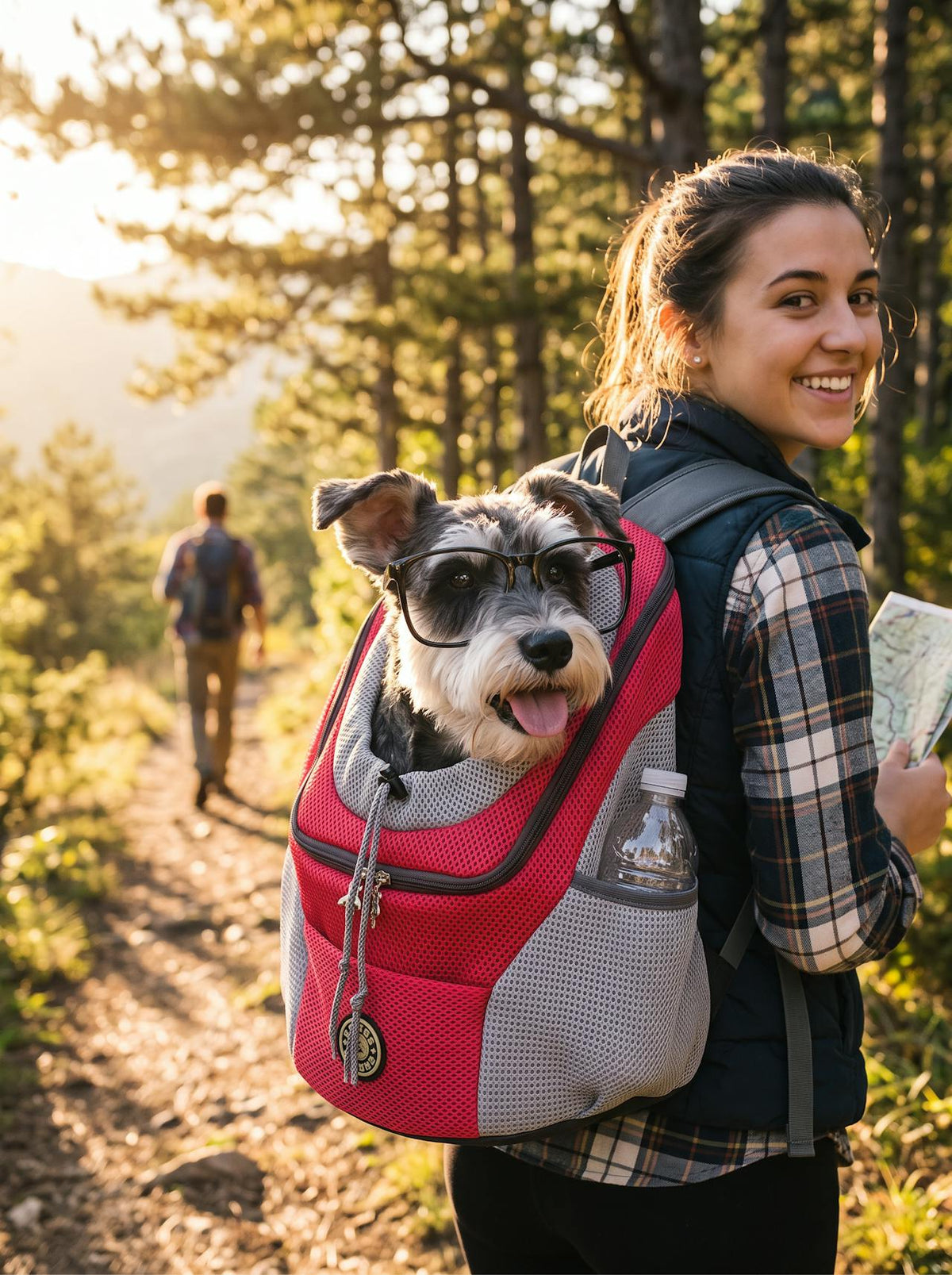 Double-Shoulder Mesh Pet Backpack