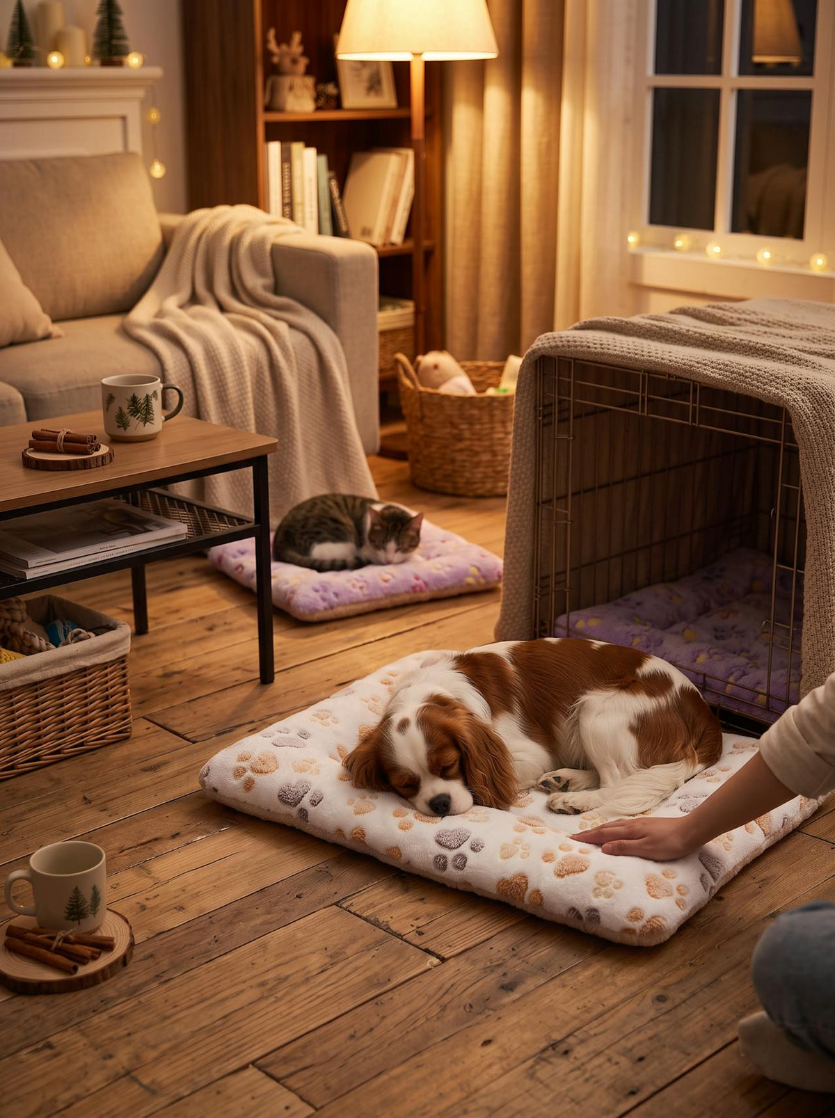 Double-Sided Plush Pet Mat lifestyle 2