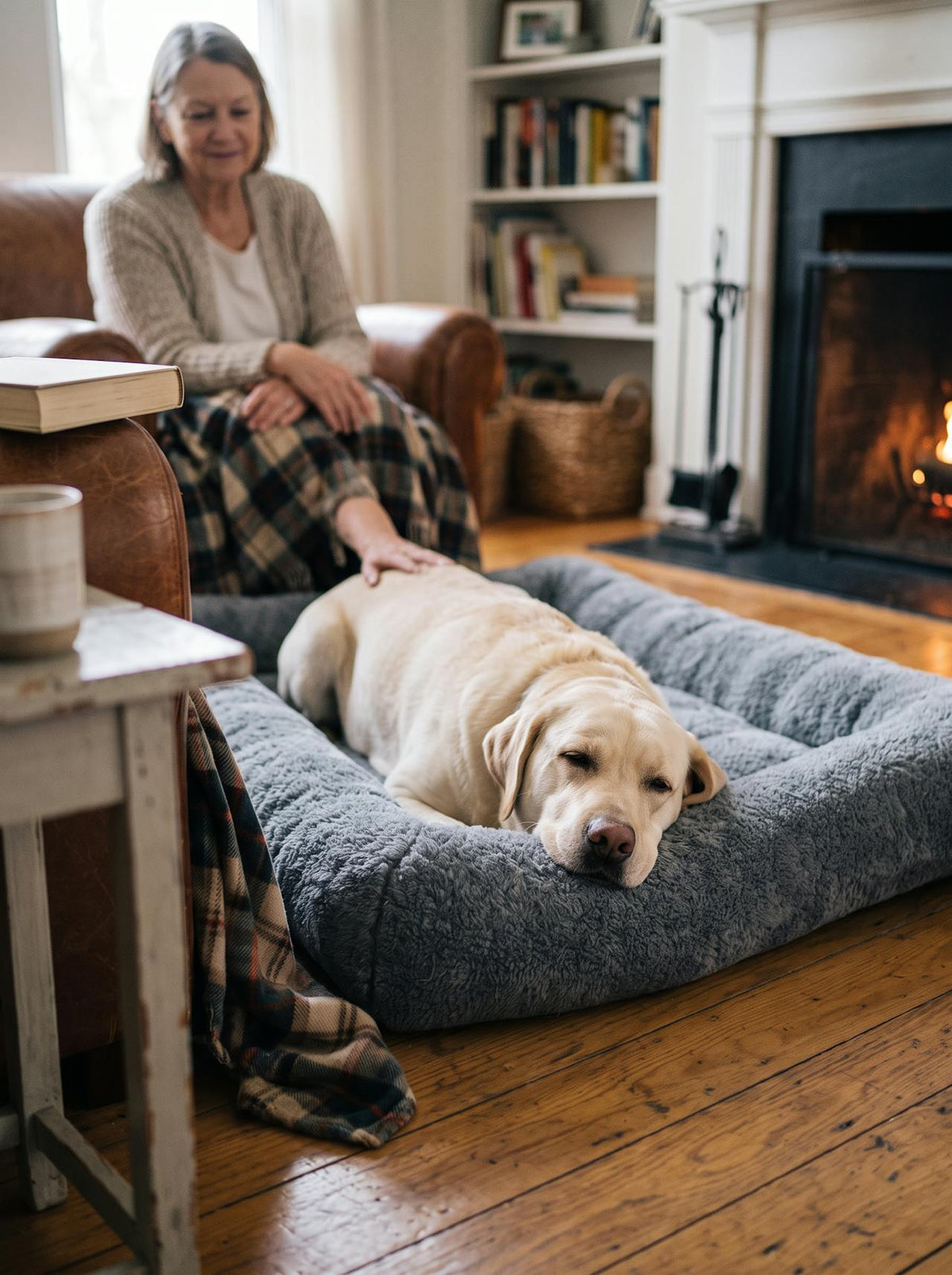 Extra Large Plush Dog Bed lifestyle 3