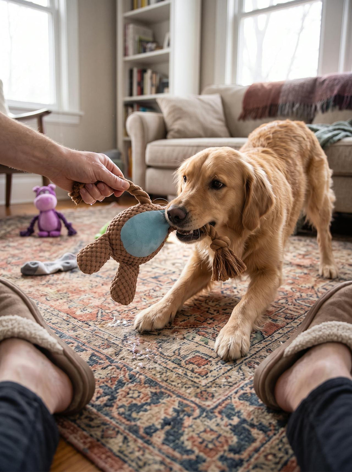 Tough Plush Squeaky Dog Toy