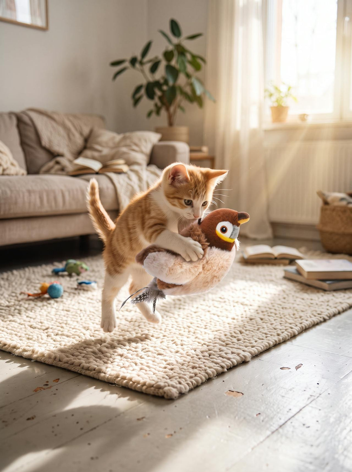Interactive Catnip Bird Toy lifestyle 3