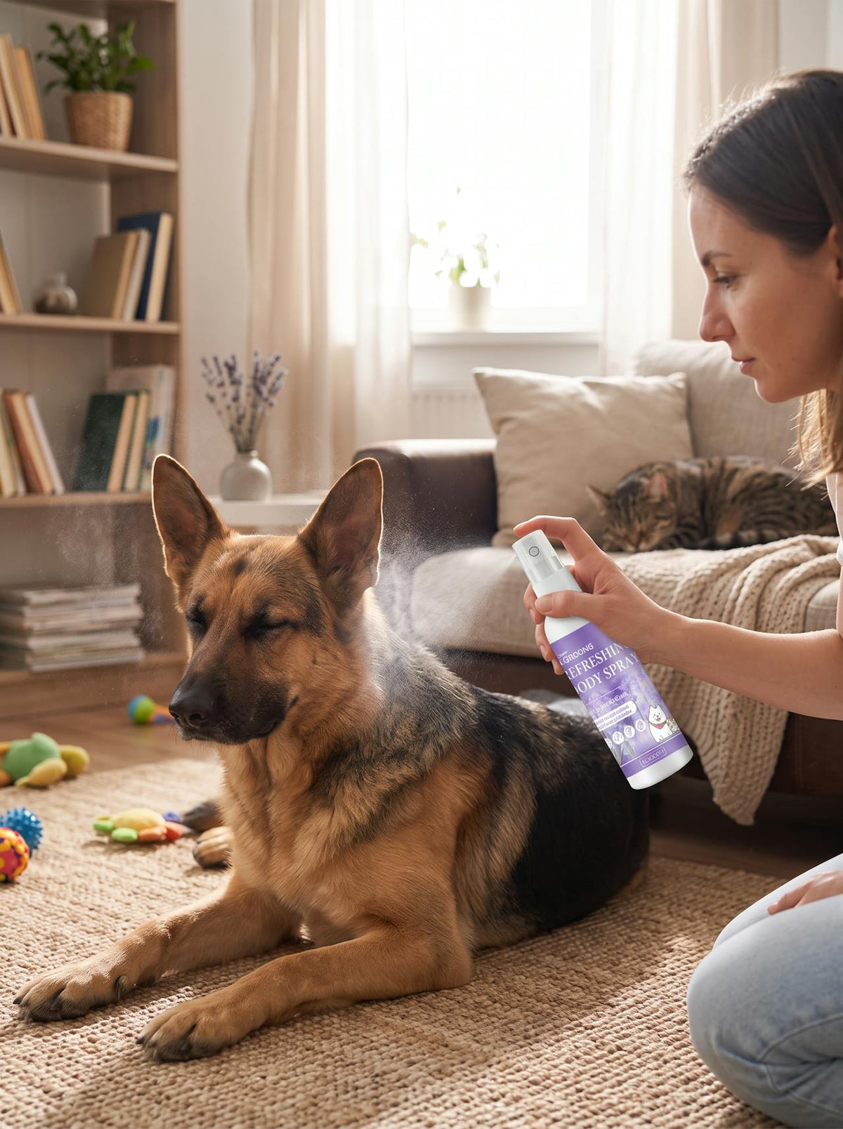 Lavender Pet Deodorizer Spray lifestyle 2