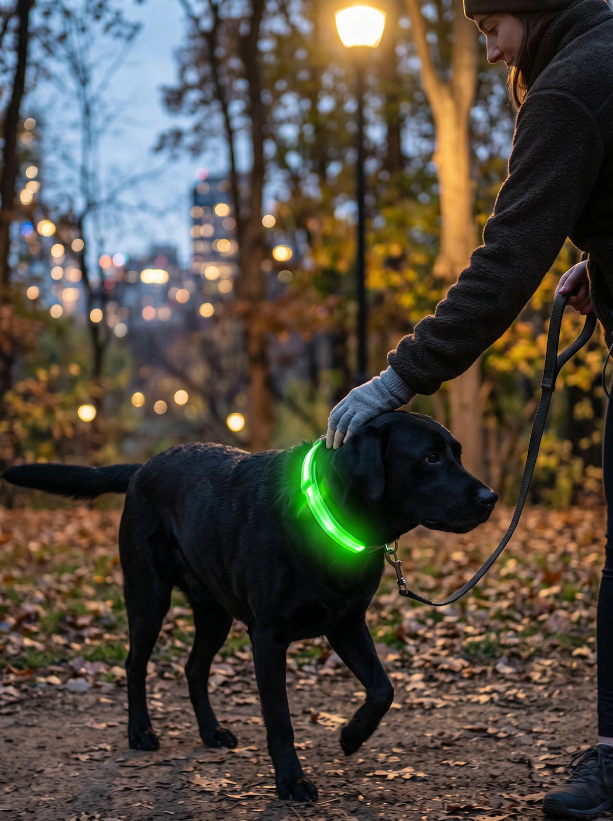 LED Rechargeable Dog Collar lifestyle 2