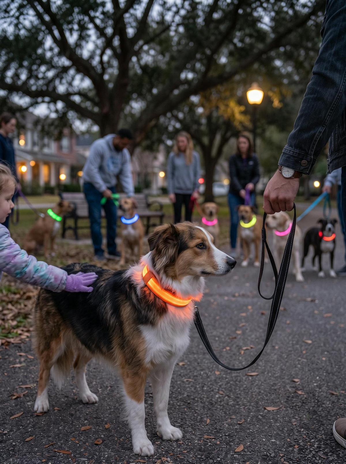 LED Dog Collar & Leash Set lifestyle 2