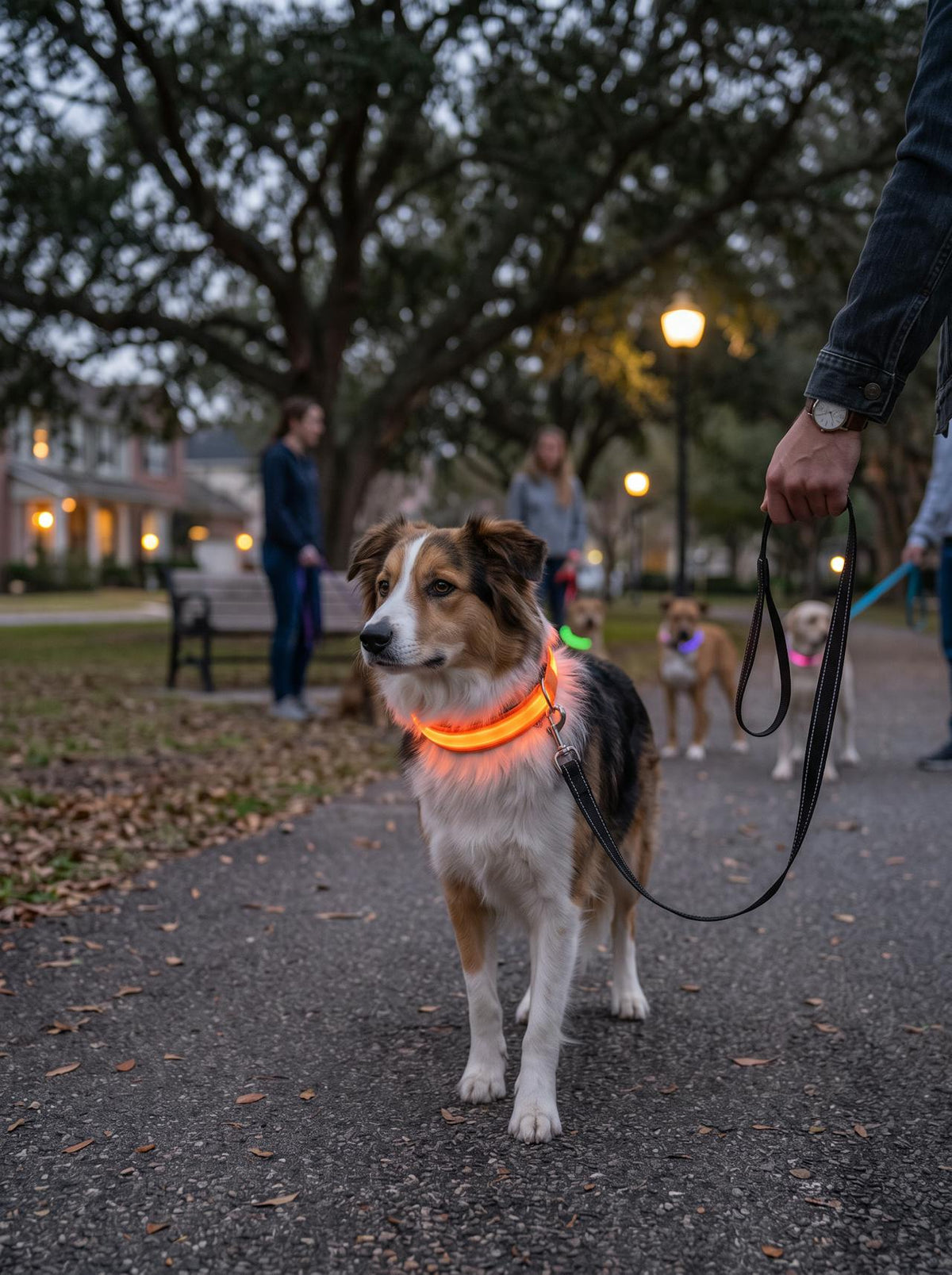 LED Dog Collar & Leash Set lifestyle 3