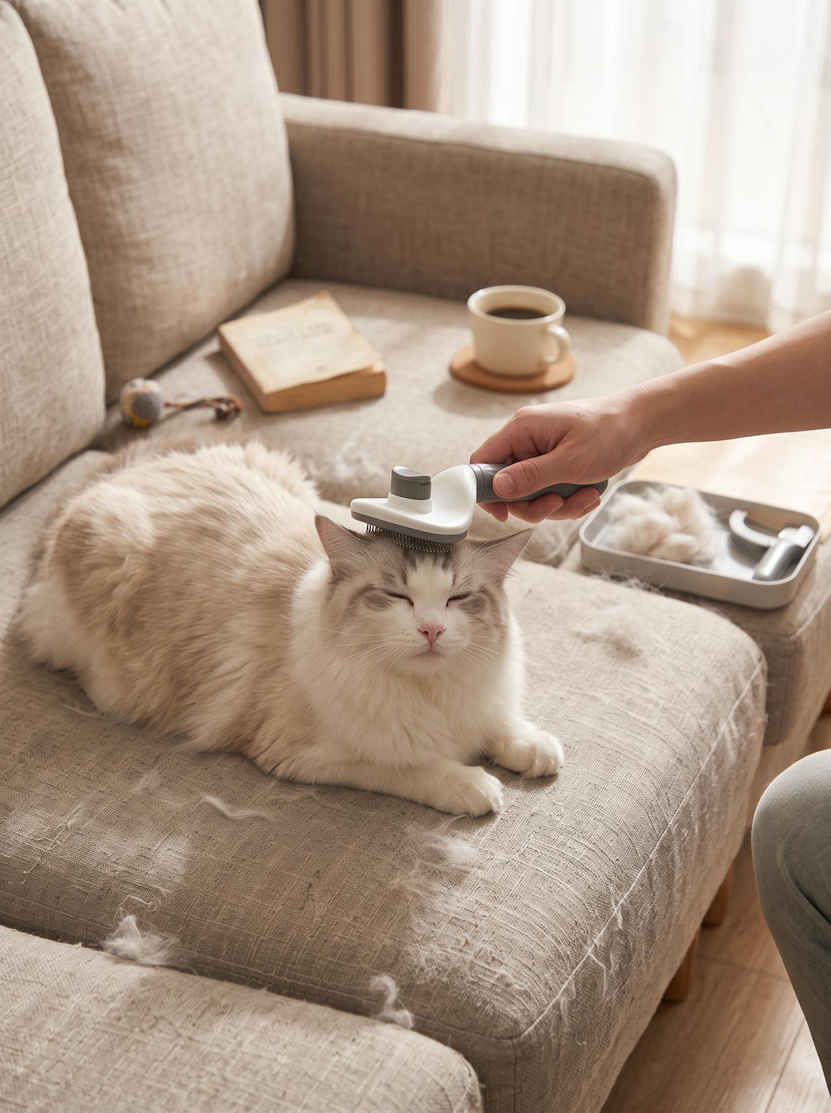 Long-Hair Pet Grooming Comb lifestyle 1
