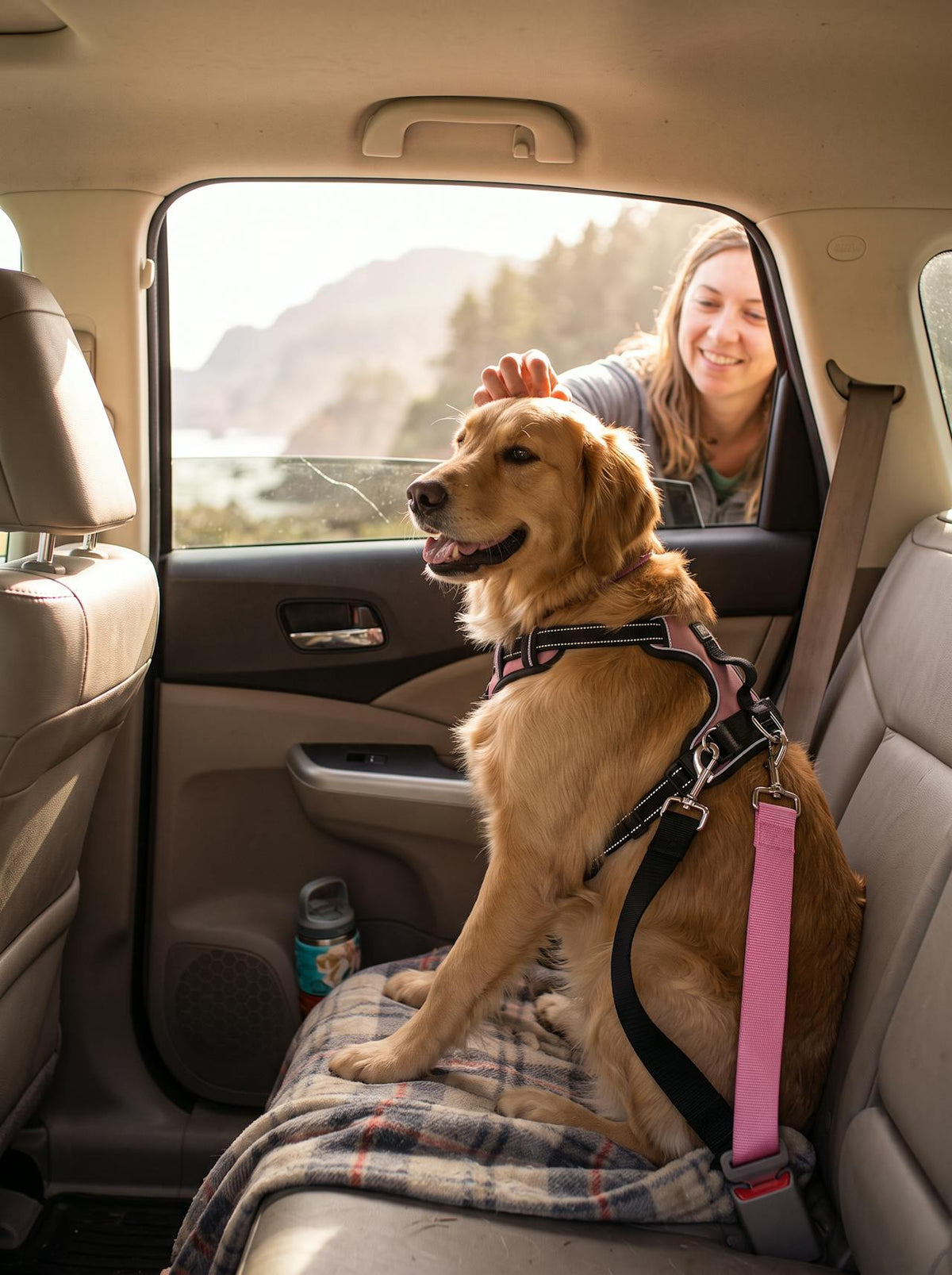 Pet Car Seat Belt Leash lifestyle 3