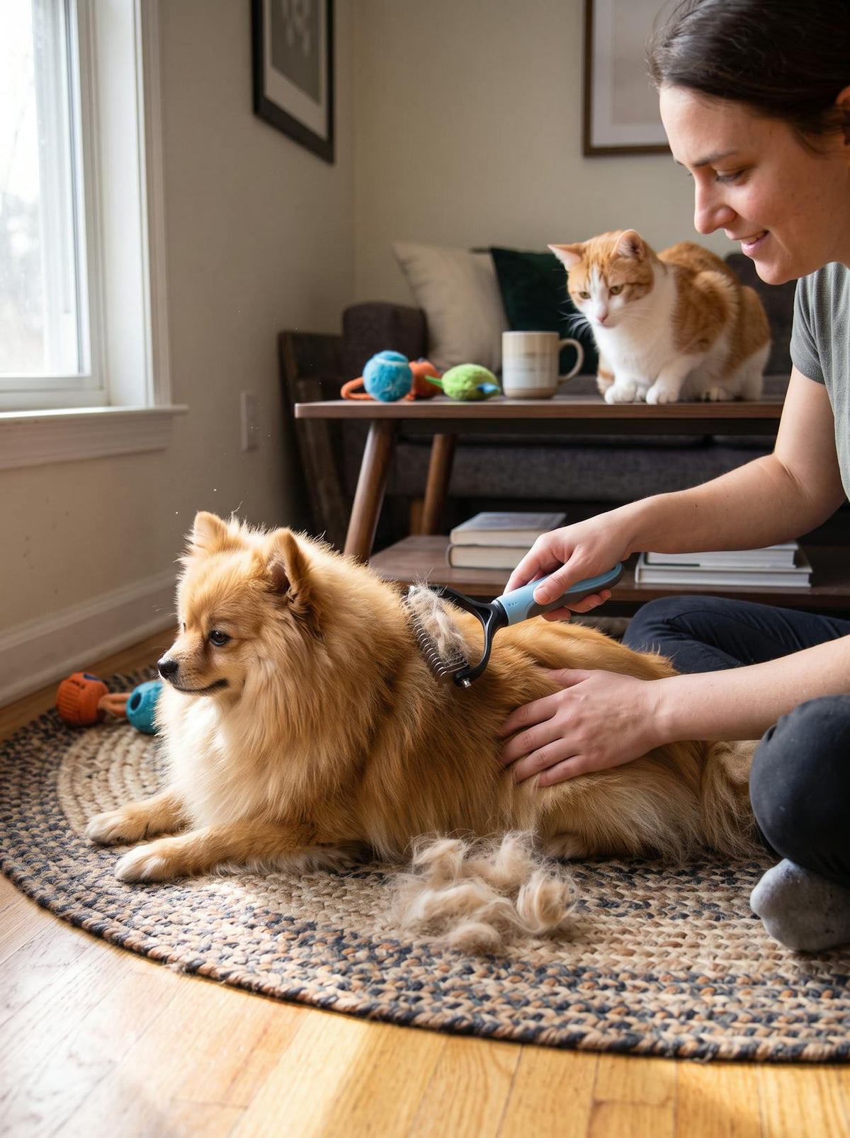 Pet Deshedding Brush lifestyle 3