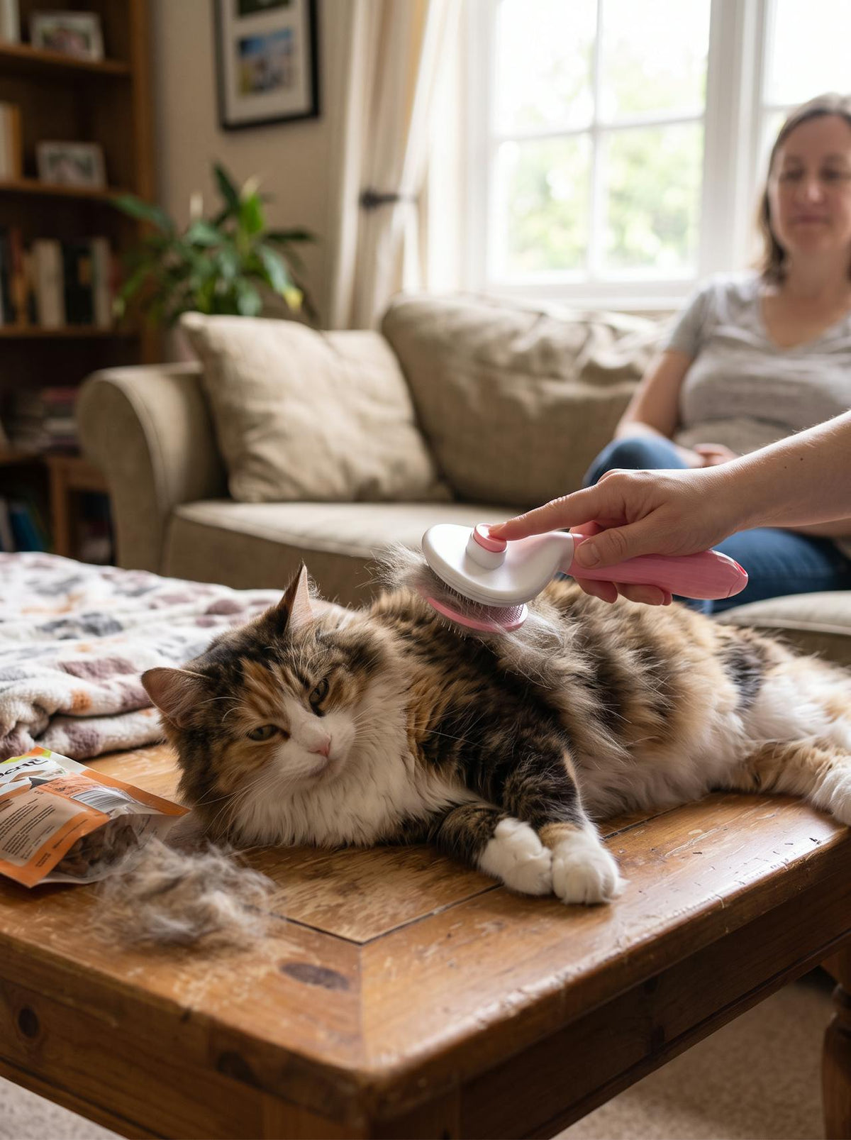 Pet Shedding & Hair Removal Brush lifestyle 1