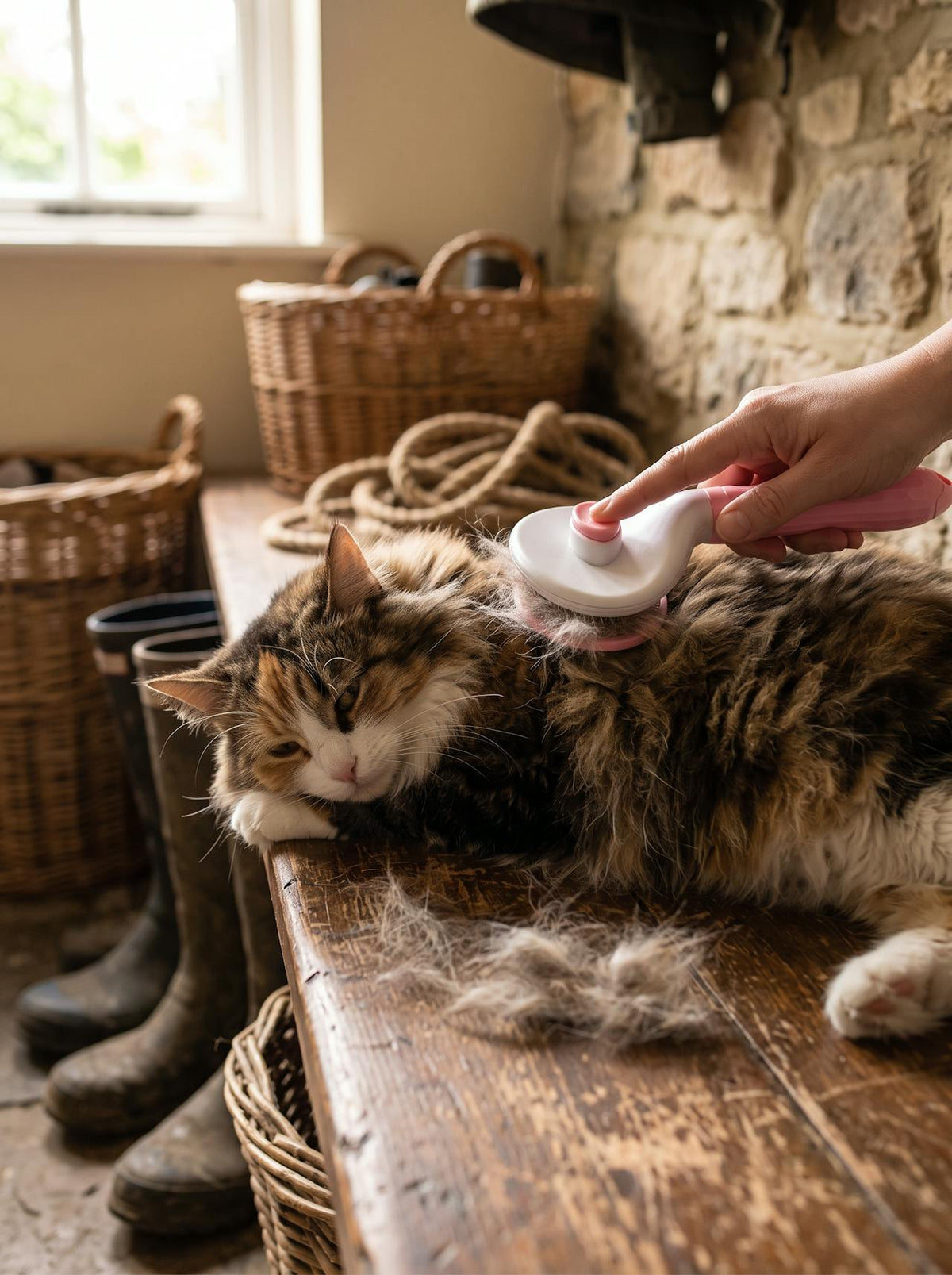 Pet Shedding & Hair Removal Brush lifestyle 3