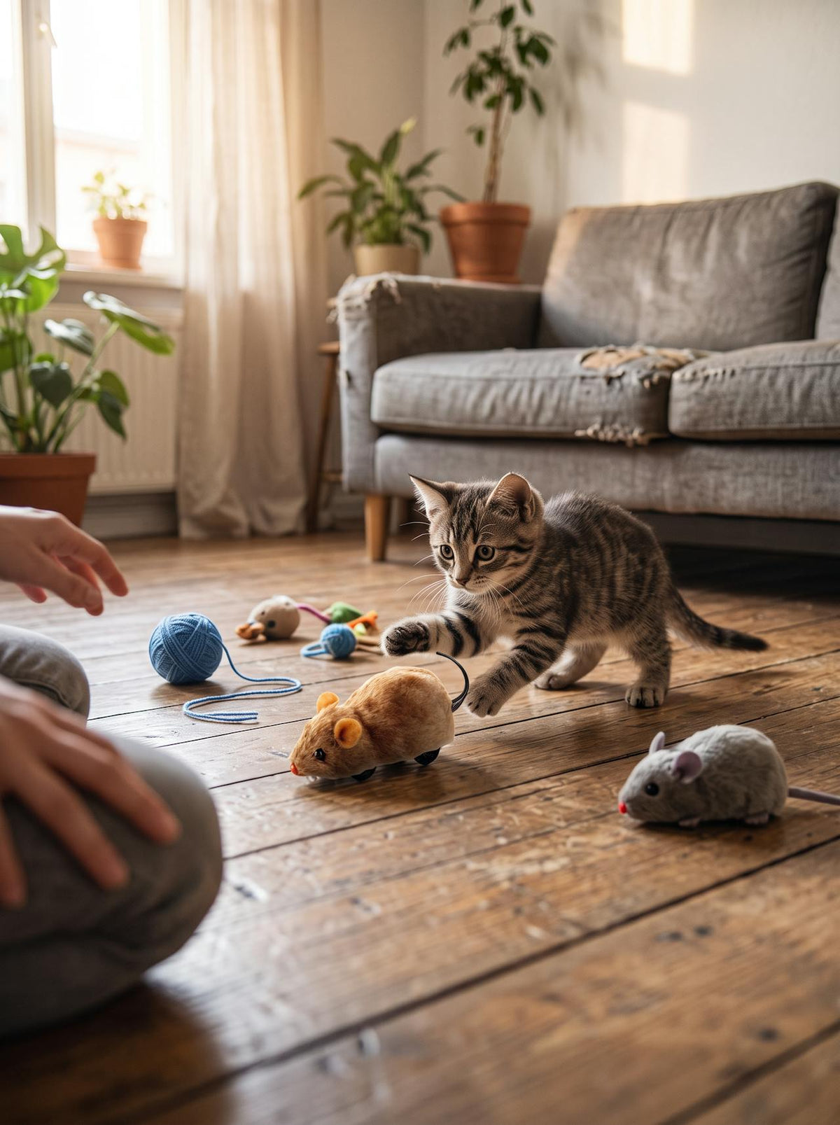 Plush Running Mouse Toy lifestyle 2