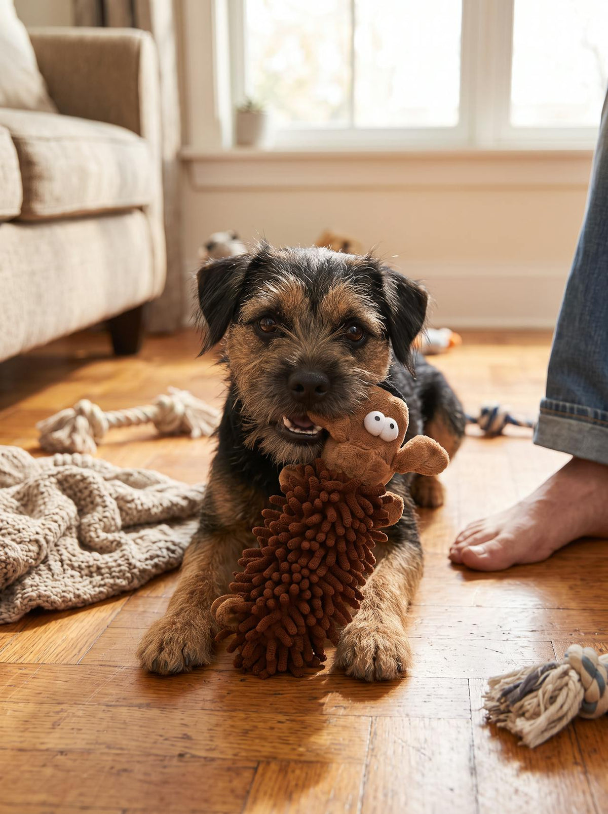 Small Breed Squeaky Plush Toy lifestyle 2