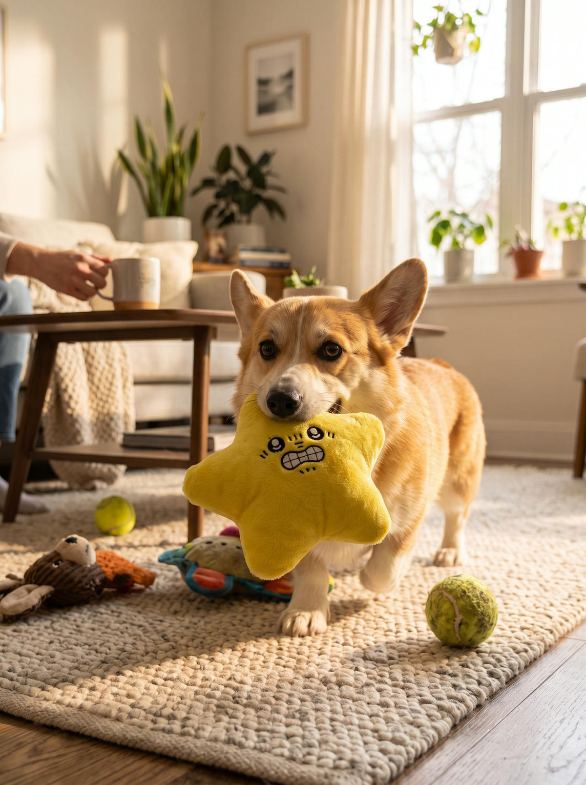 Plush Star Pet Toy lifestyle 3