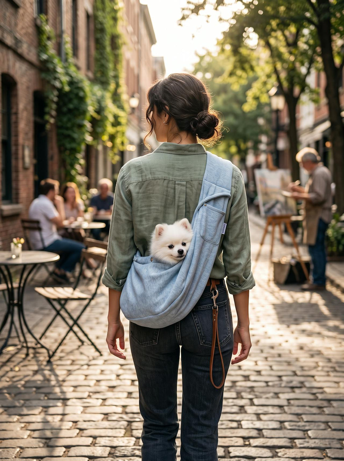 Outdoor Pet Carrier Shoulder Bag lifestyle 2