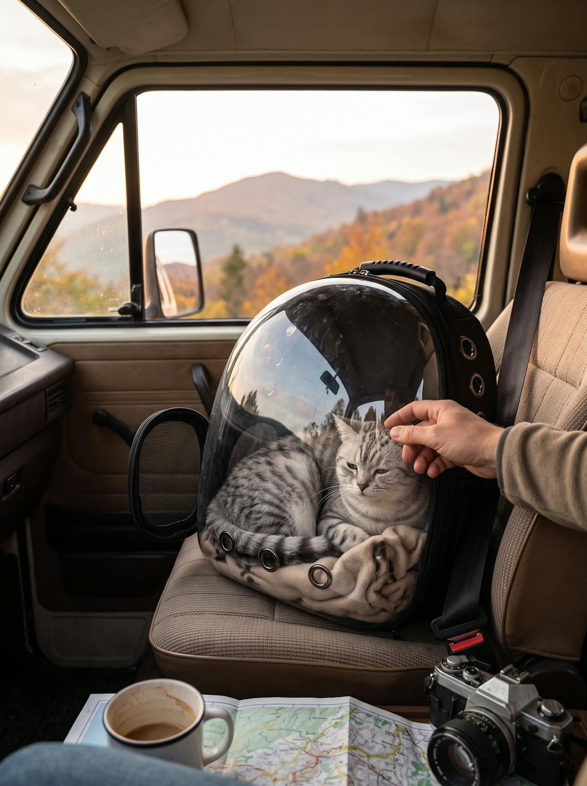 Space Capsule Cat Carrier lifestyle 2