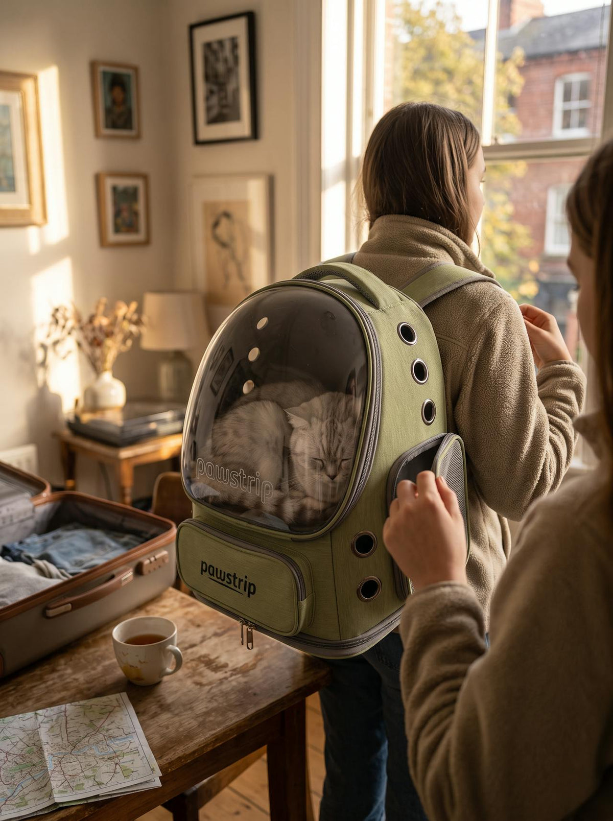 Transparent Pet Carrier Backpack lifestyle 3