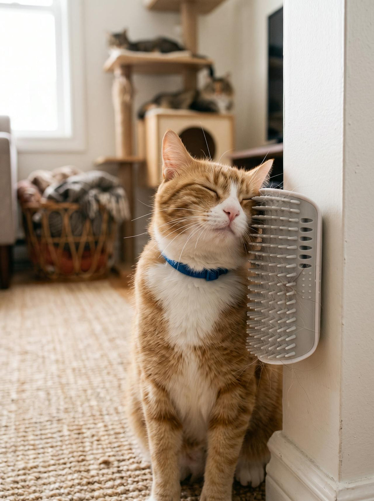 Wall-Mounted Cat Self-Groomer lifestyle 2
