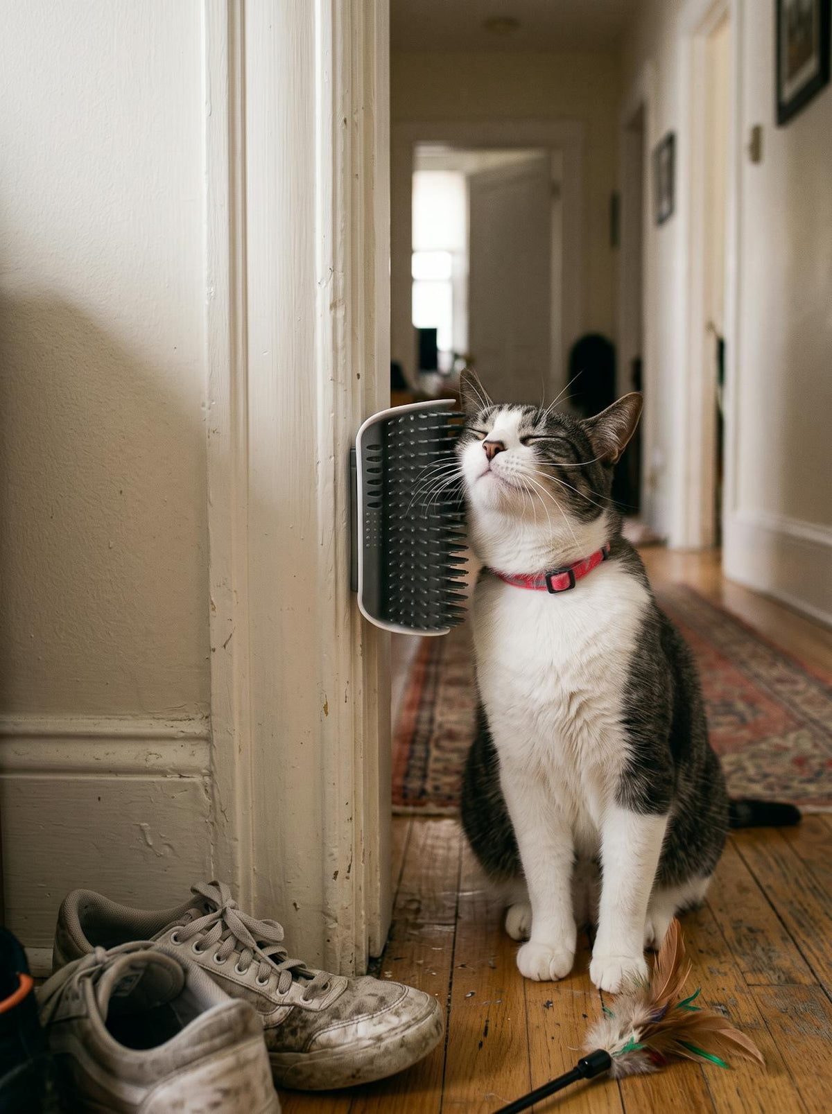 Wall-Mounted Cat Self-Groomer lifestyle 3