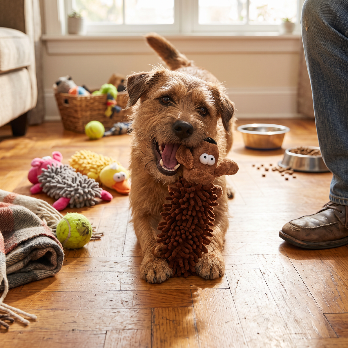 Plush Squeaky Dog Toy for Small Breeds | lifestyle