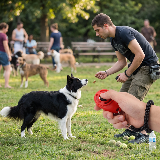 Dog Training Clicker with Wrist Strap | lifestyle