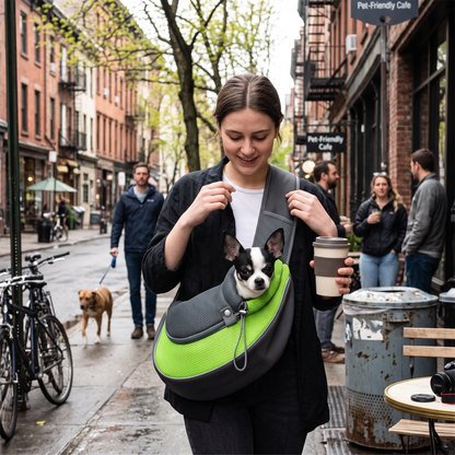 Mesh Pet Carrier Sling Backpack | lifestyle
