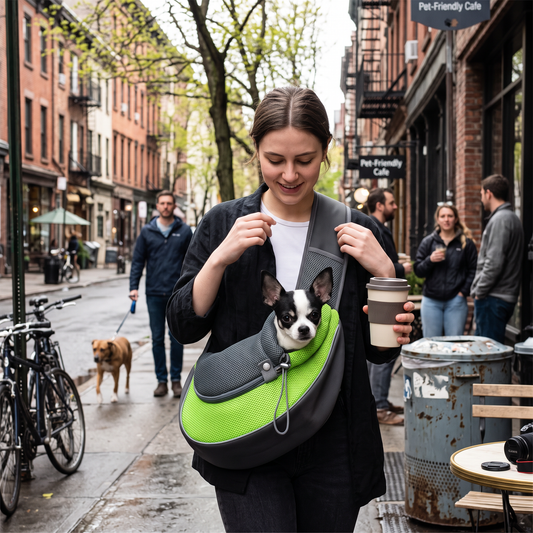 Mesh Pet Carrier Sling Backpack | lifestyle