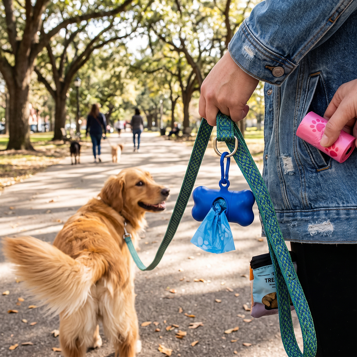 Rolls of Dog Poop Bags – leak-proof, eco-friendly, easy to use. Perfect outdoor pet waste bags | lifestyle