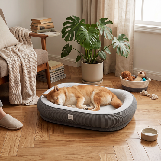 Plush Pet Bed for Dogs & Cats | lifestyle