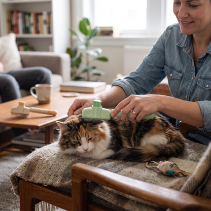 Cat Grooming Massage Hair Removal Brush | lifestyle