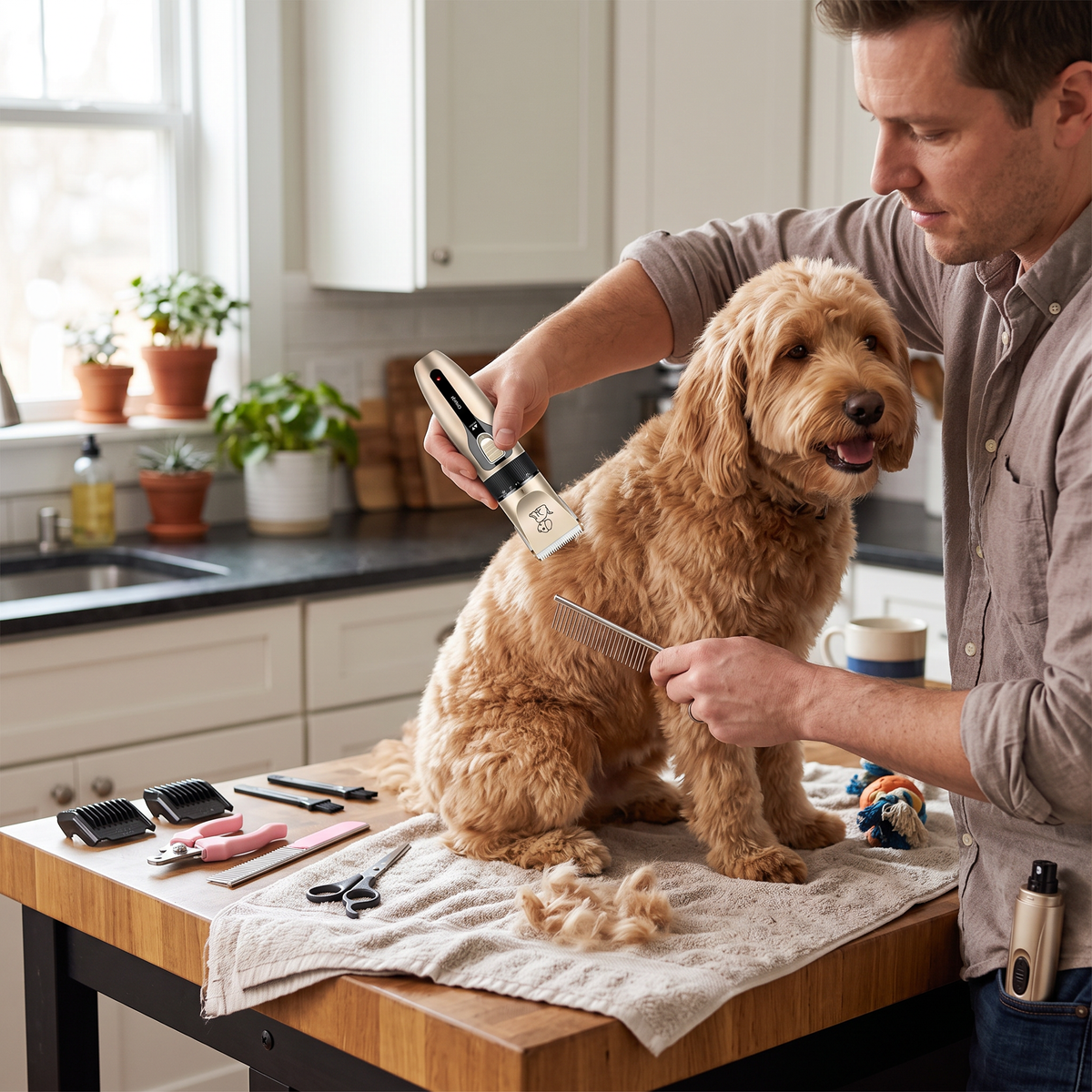 Electric Pet Grooming Clipper Kit | lifestyle