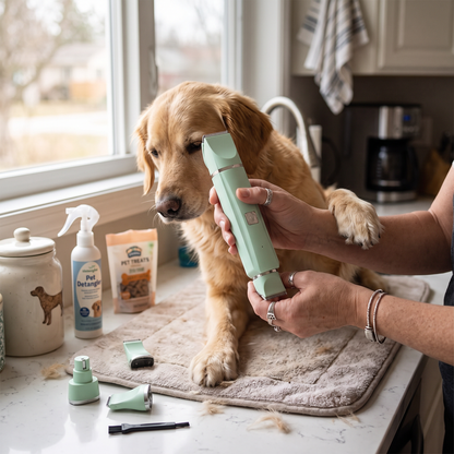 4-in-1 Electric Pet Grooming Kit | lifestyle