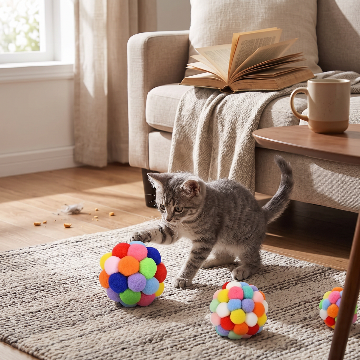 Cat Plush Bell Balls – 1/3 Pack | lifestyle