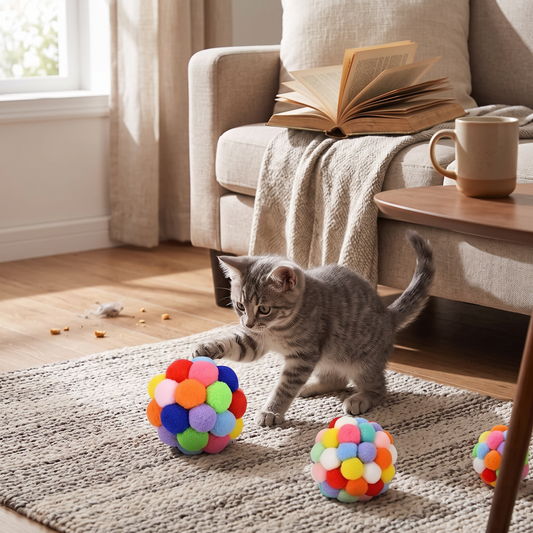 Cat Plush Bell Balls – 1/3 Pack | lifestyle