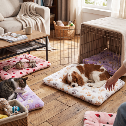 Double-Sided Plush Pet Mat | lifestyle