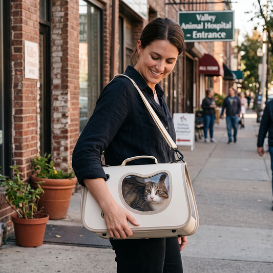 Portable Foldable Pet Carrier Bag | lifestyle