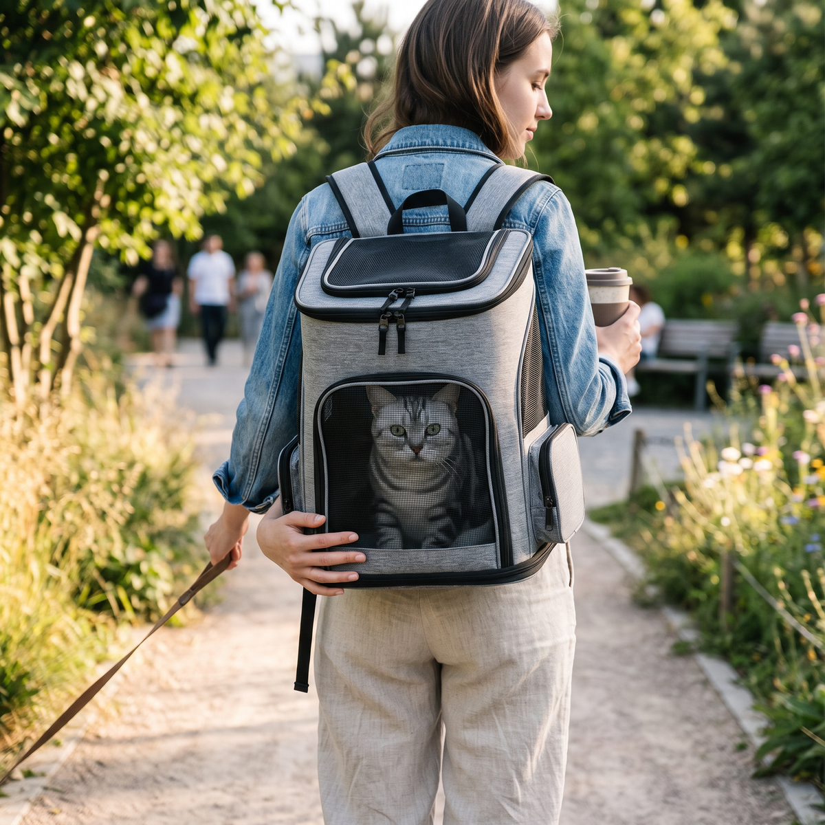 Breathable Foldable Pet Carrier Backpack | lifestyle