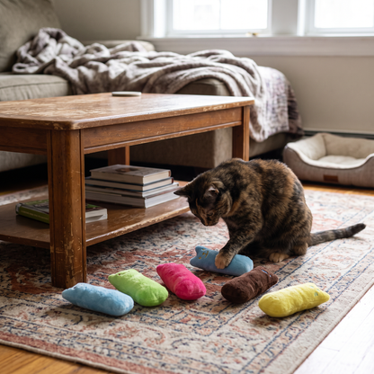 Interactive Catnip Plush Chew Toy | lifestyle