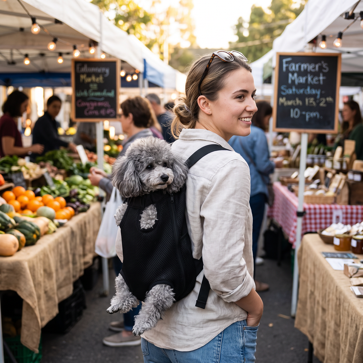 Adjustable Front Pet Carrier Backpack | lifestyle